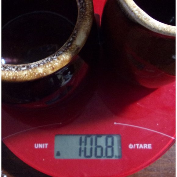 Vintage Hull Oven Proof U.S.A. Brown/Cream Pottery Sugar & Creamer 4" - Picture 10 of 10